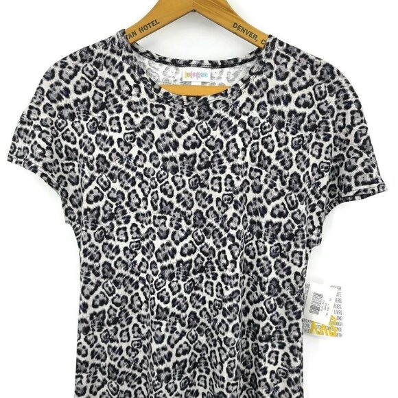 New LulaRoe Maria Dress Womens XXS Snow Leopard Maxi Grey Black - Picture 3 of 6